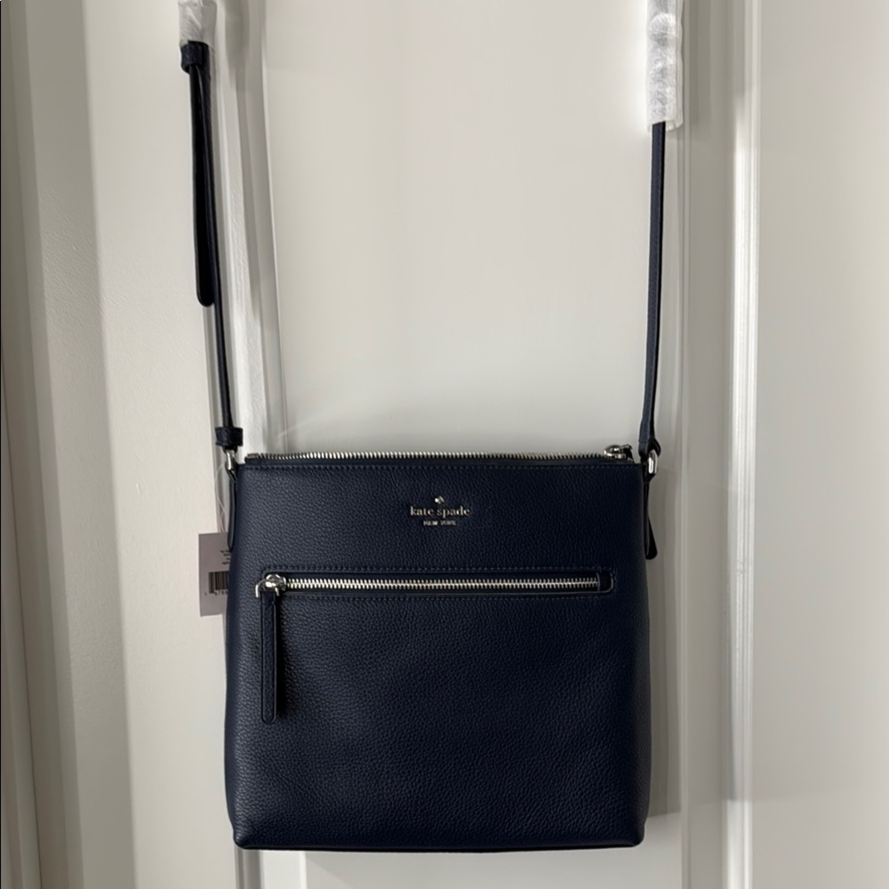 NWT Authentic Kate Spade WKRU5941 Jackson Top Zip Leather Crossbody Nightcap
